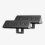 Desk-Mount Power Outlet with Dual USB Ports