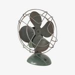 RetroWind™ Vintage Green Metal Desk Fan