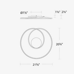 OrbitGlow Modern LED Ceiling Light