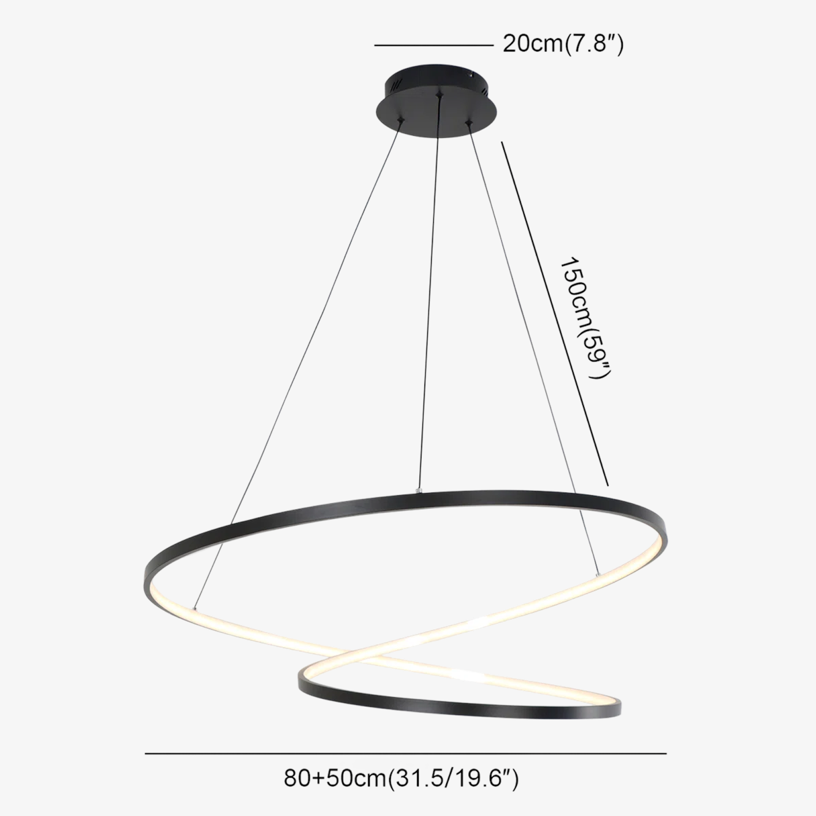 TriRing LED Suspension Light