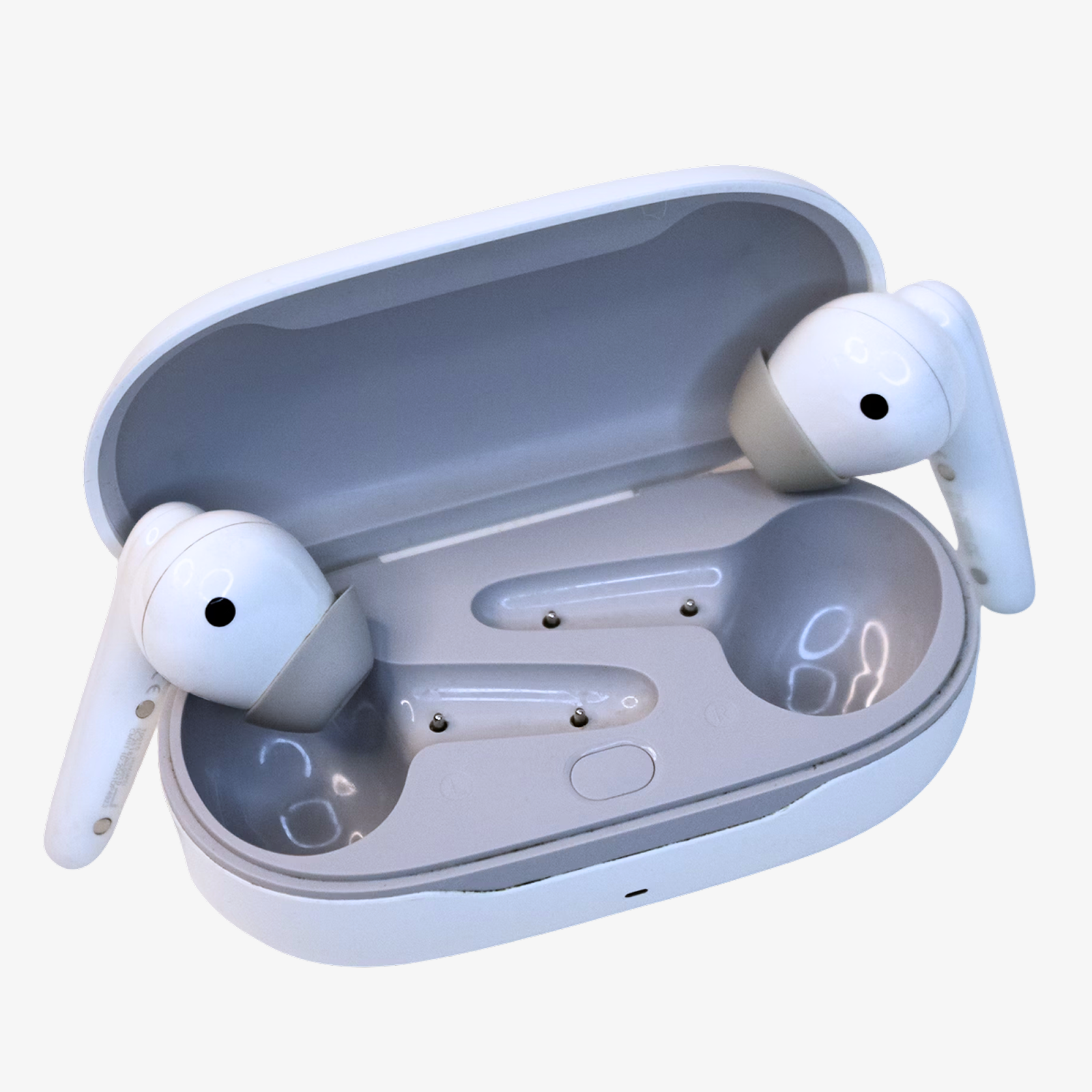 TWS Bluetooth Earbuds - White with Grey Case