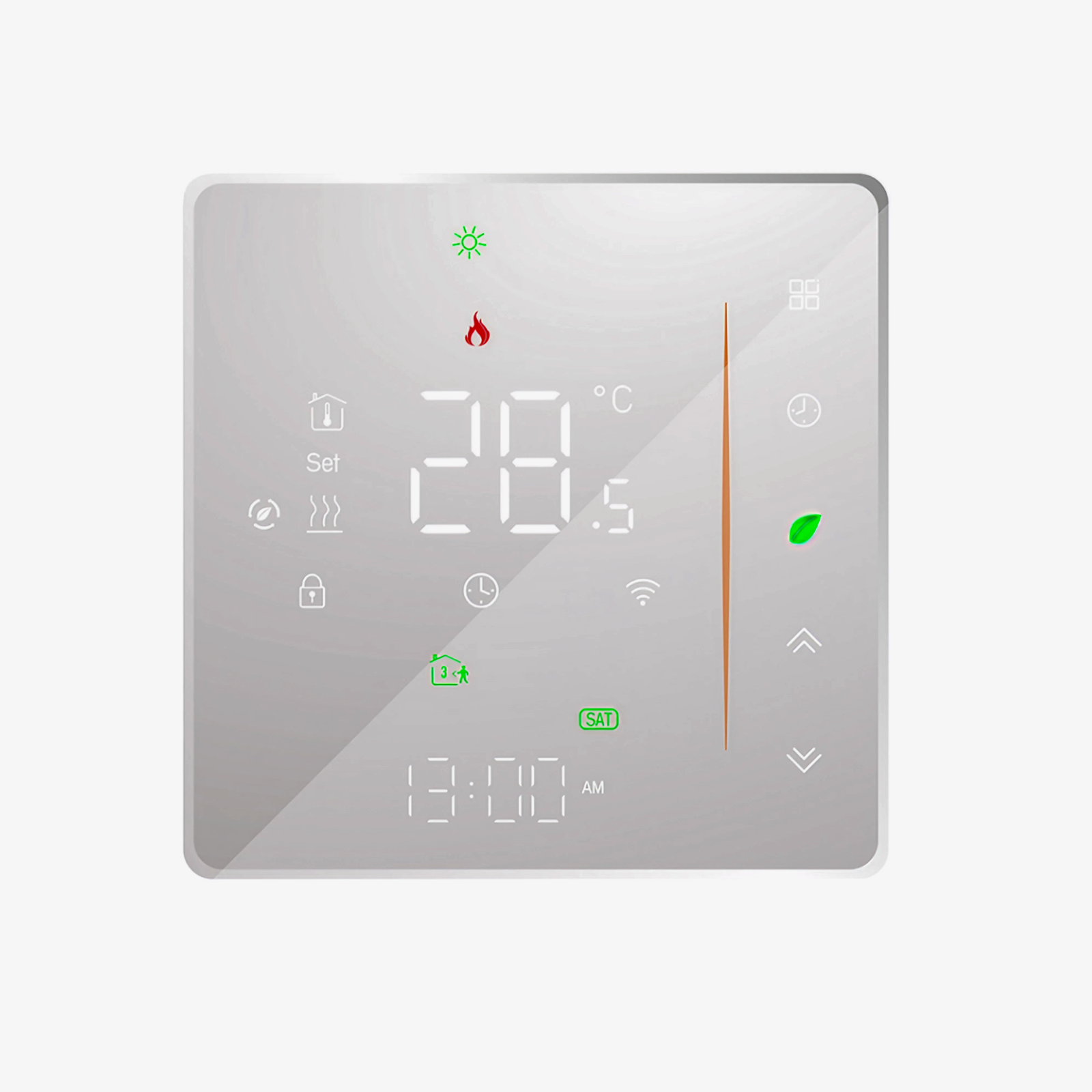 EcoPanel Basic Programmable Thermostat — Touch & Timer