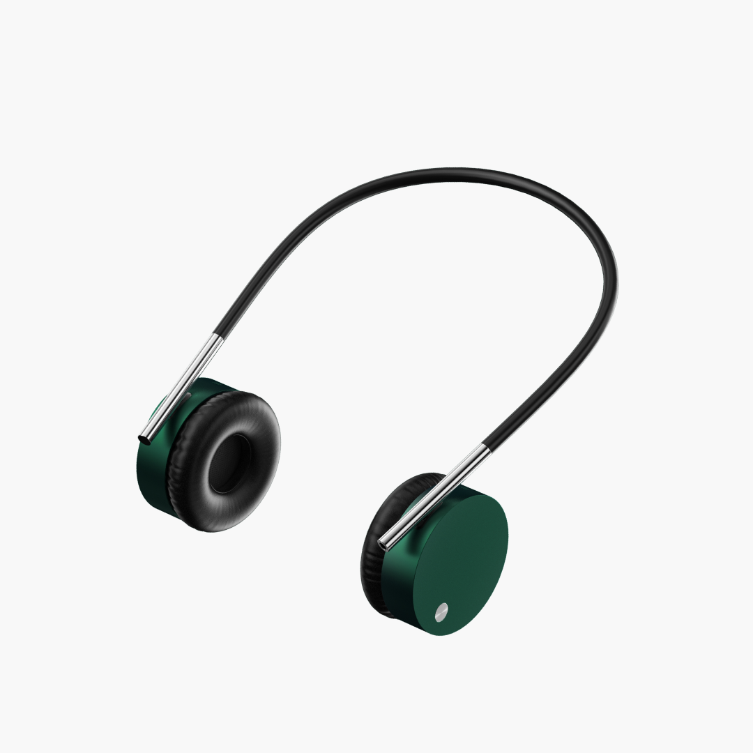 ArcTone AirFlow Wireless Headphones – Forest Green Edition