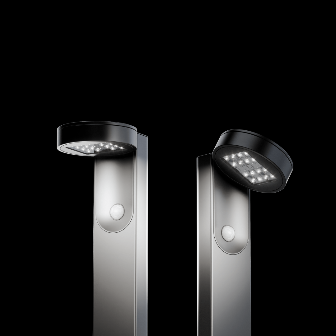 LumenPath Outdoor Bollard Light (Motion & Dusk Sensor)