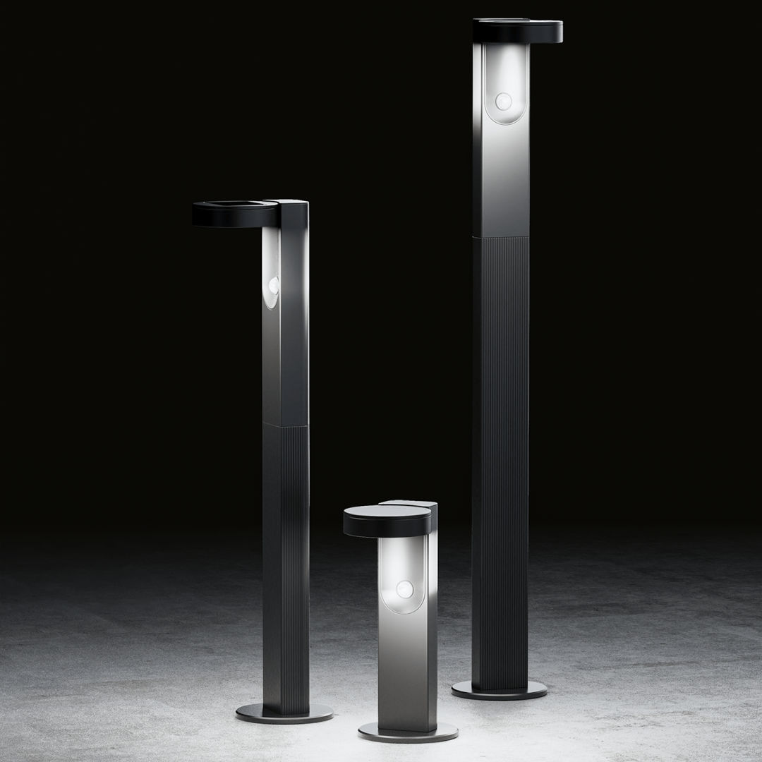 LumenPath Outdoor Bollard Light (Motion & Dusk Sensor)