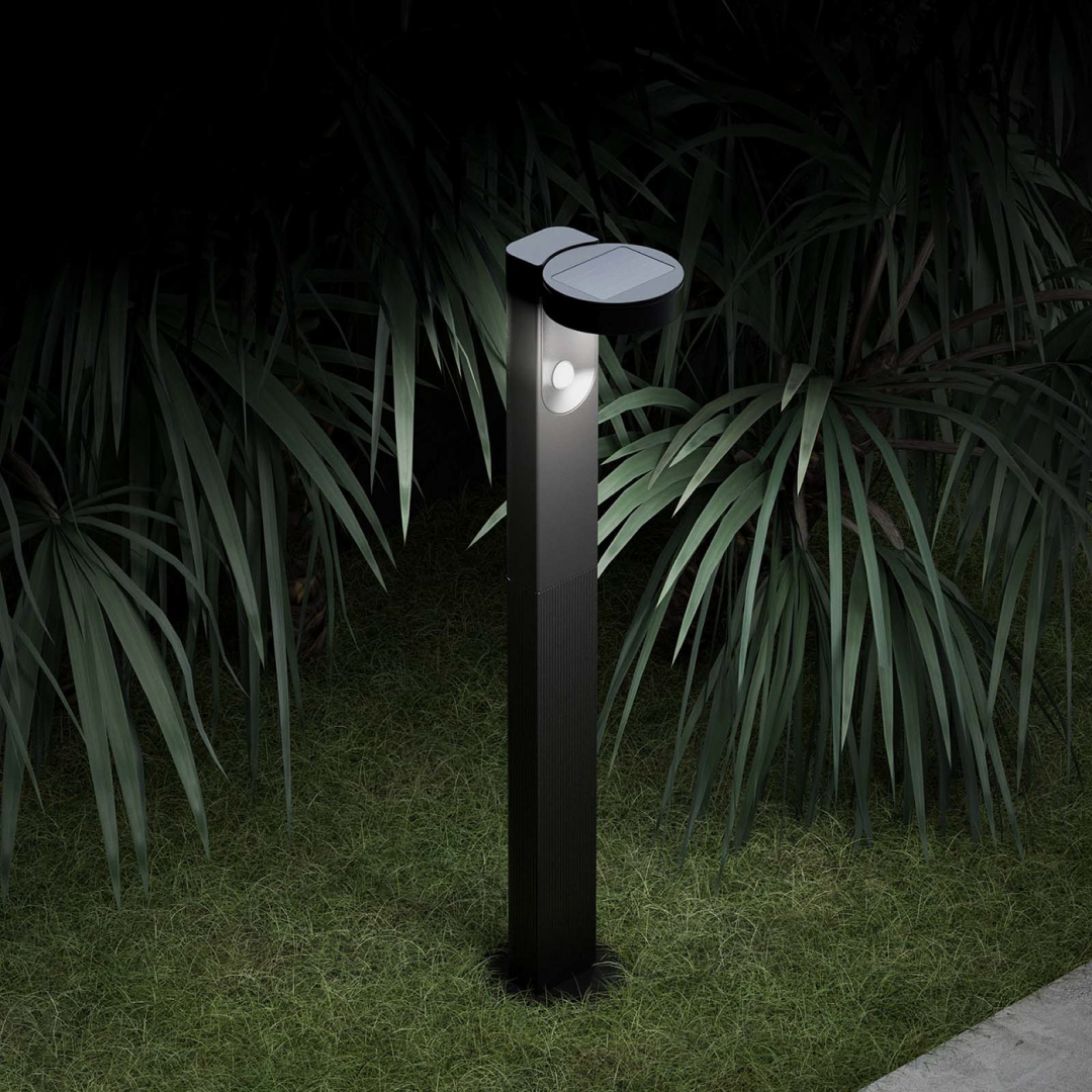 LumenPath Outdoor Bollard Light (Motion & Dusk Sensor)