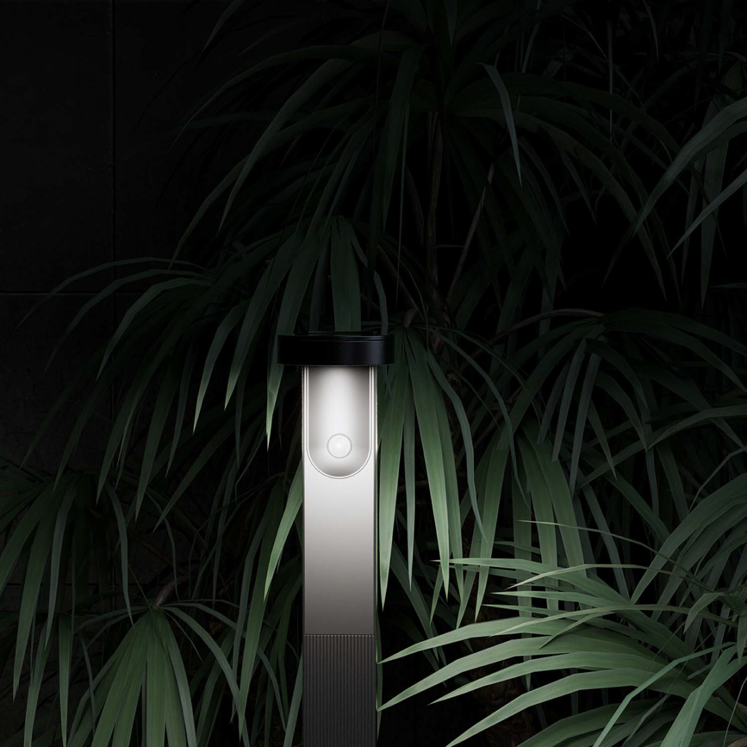 LumenPath Outdoor Bollard Light (Motion & Dusk Sensor)