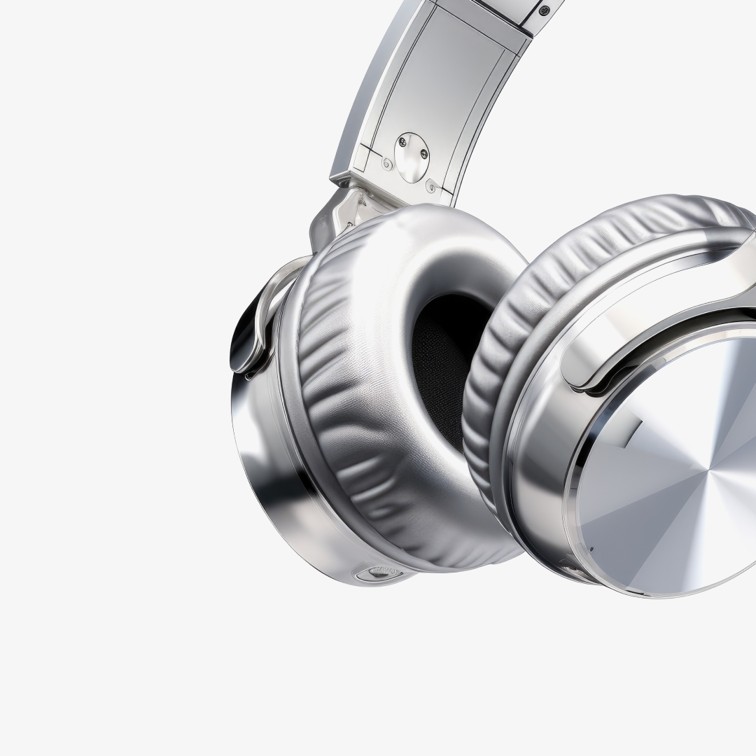 Arium Chrome Pro Headphones – Silver Edition