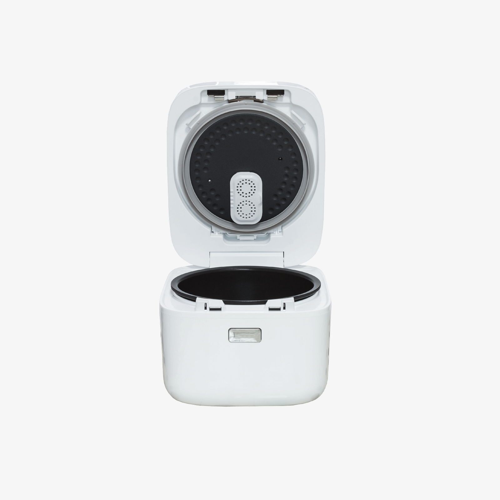 Compact White Electric Rice Cooker — 4-Cup Capacity