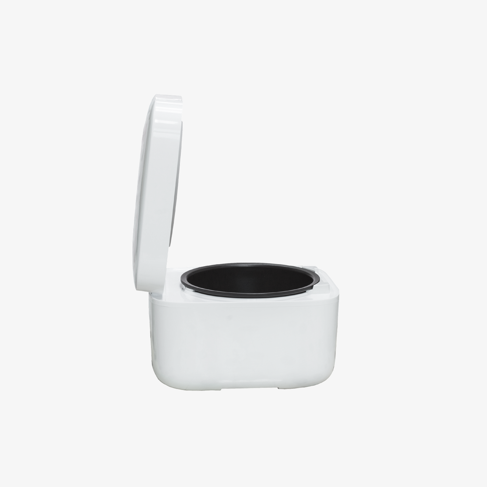 Compact White Electric Rice Cooker — 4-Cup Capacity