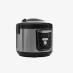 Black Multi-Function Rice Cooker with Steaming Basket — 8-Cup