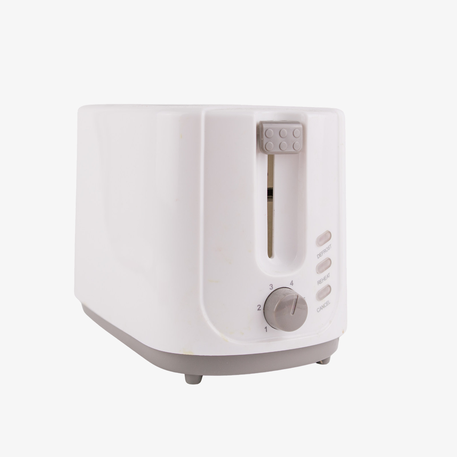 Minimal White 2-Slice Toaster — Compact & Simple Design