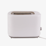 Minimal White 2-Slice Toaster — Compact & Simple Design