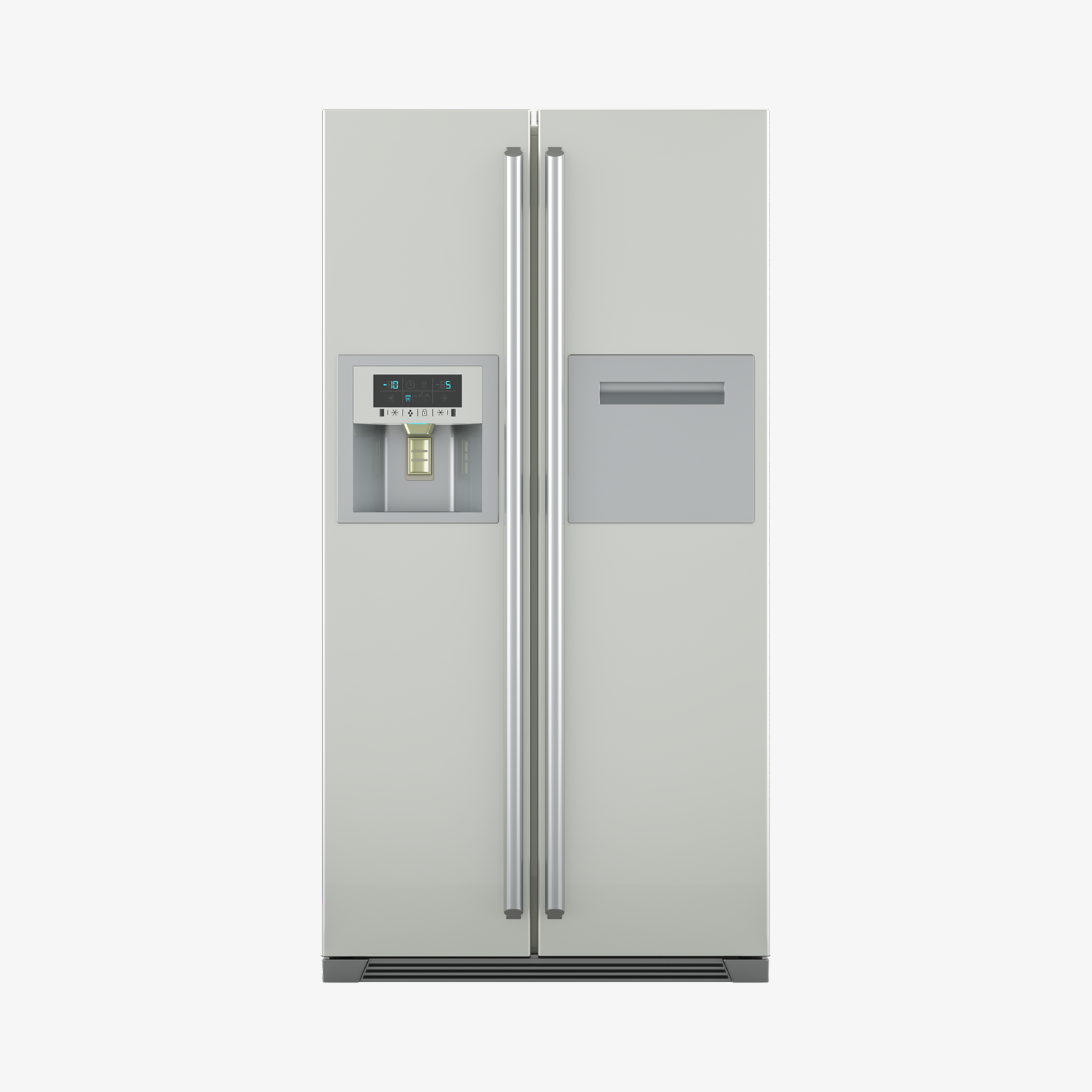 Pastel Lilac Side-by-Side Refrigerator — Statement Color 22 Cu Ft